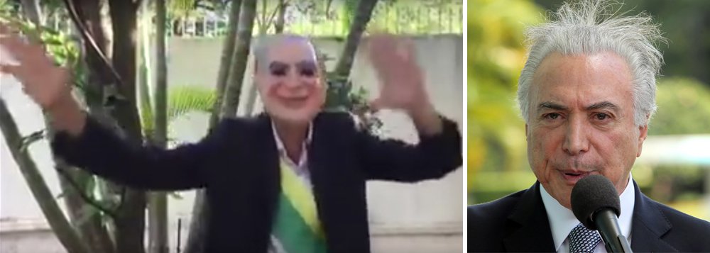 No Rio Grande do Sul, no Rio de Janeiro, em São Paulo, na Bahia, em Pernambuco, enfim, Temer está na boca do povo, nos blocos, na manifestação popular; o 'Fora Temer' virou febre, hit de sucesso até em marchinhas de carnaval; no meio da alegria e da empolgação do carnaval, o brasileiro tira um tempo para lembrar e gritar que não está satisfeito com a quadrilha que se apossou, sem o voto popular, do governo; veja vídeos (Foto: Voney Malta) No Rio Grande do Sul, no Rio de Janeiro, em São Paulo, na Bahia, em Pernambuco, enfim, Temer está na boca do povo, nos blocos, na manifestação popular; o 'Fora Temer' virou febre, hit de sucesso até em marchinhas de carnaval; no meio da alegria e da empolgação do carnaval, o brasileiro tira um tempo para lembrar e gritar que não está satisfeito com a quadrilha que se apossou, sem o voto popular, do governo; veja vídeos