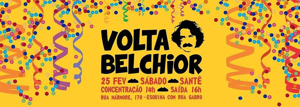 Em Belo Horizonte os fãs de Belchior levantam o estandarte pela volta do cantor de clássicos como “Velha Roupa Colorida”, “A Palo Seco” e “Sujeito de Sorte”; e estas são só algumas das músicas que tocam no bloco adaptadas para ritmos como afoxé, reggae e frevo; “Belchior levou a filosofia e o materialismo dialético para a Música Popular Brasileira, entendendo a arte como instrumento de conscientização e transformação social”, diz o organização do bloco (Foto: Leonardo Lucena) Em Belo Horizonte os fãs de Belchior levantam o estandarte pela volta do cantor de clássicos como “Velha Roupa Colorida”, “A Palo Seco” e “Sujeito de Sorte”; e estas são só algumas das músicas que tocam no bloco adaptadas para ritmos como afoxé, reggae e frevo; “Belchior levou a filosofia e o materialismo dialético para a Música Popular Brasileira, entendendo a arte como instrumento de conscientização e transformação social”, diz o organização do bloco