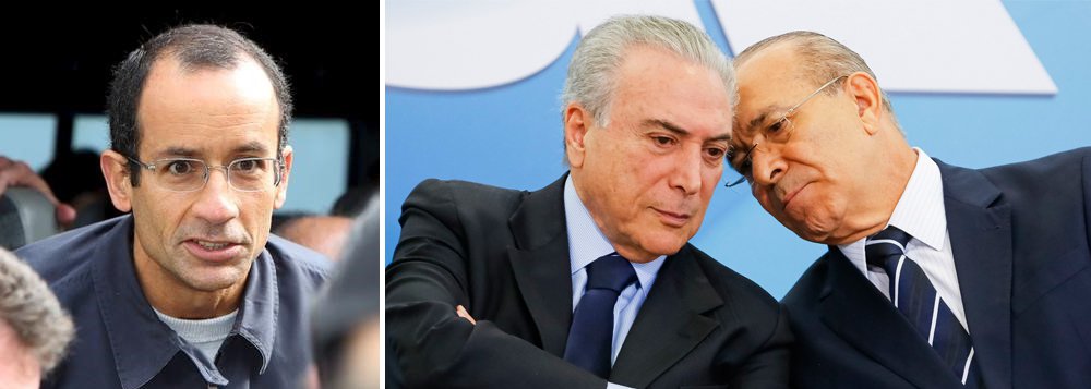 Eliseu Padilha, ministro da Casa Civil de Michel Temer, não tem mais condições de retornar de sua licença médica; nesta tarde, o empreiteiro Marcelo Odebrecht afirmou que foi ele quem pediu R$ 10 milhões para o PMDB, em 2014, num jantar em pleno Palácio do Jaburu, com a presença de Temer; os recursos, que ajudaram a pagar 140 deputados favoráveis ao golpe de 2016, saíram do departamento de propinas da empreiteira e foram levados, em parte, ao escritório de José Yunes, melhor amigo de Temer, que disse ter sido "mula" de Padilha; desesperado para se manter no cargo que usurpou da presidente eleita Dilma Rousseff, Temer pedirá a anulação do depoimento de Marcelo Odebrecht (Foto: Leonardo Attuch) Eliseu Padilha, ministro da Casa Civil de Michel Temer, não tem mais condições de retornar de sua licença médica; nesta tarde, o empreiteiro Marcelo Odebrecht afirmou que foi ele quem pediu R$ 10 milhões para o PMDB, em 2014, num jantar em pleno Palácio do Jaburu, com a presença de Temer; os recursos, que ajudaram a pagar 140 deputados favoráveis ao golpe de 2016, saíram do departamento de propinas da empreiteira e foram levados, em parte, ao escritório de José Yunes, melhor amigo de Temer, que disse ter sido "mula" de Padilha; desesperado para se manter no cargo que usurpou da presidente eleita Dilma Rousseff, Temer pedirá a anulação do depoimento de Marcelo Odebrecht