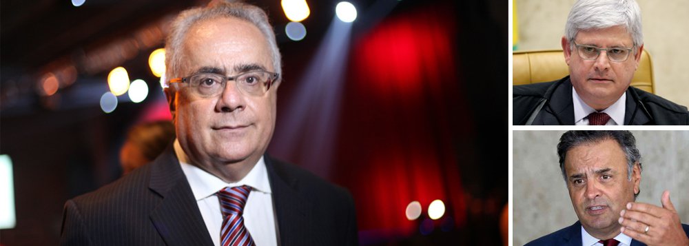 "Nada ocorreu com Dimas Toledo, o notório diretor de Furnas que se vangloriava de passar propinas para mais de uma centena de parlamentares. Para se ter uma ideia da sua importância, o papel de Dimas em Furnas equivaleria a de Alberto Yousseff e Paulo Roberto Costa somados na Petrobras", diz o jornalista Luis Nassif, que acusa o procurador-geral Rodrigo Janot de blindar o senador mineiro Aécio Neves (PSDB-MG); "Há limites para a hipocrisia. E Janot corre o risco de desmoralizar-se a si e ao MPF com essa solidariedade mineira" (Foto: Leonardo Attuch) "Nada ocorreu com Dimas Toledo, o notório diretor de Furnas que se vangloriava de passar propinas para mais de uma centena de parlamentares. Para se ter uma ideia da sua importância, o papel de Dimas em Furnas equivaleria a de Alberto Yousseff e Paulo Roberto Costa somados na Petrobras", diz o jornalista Luis Nassif, que acusa o procurador-geral Rodrigo Janot de blindar o senador mineiro Aécio Neves (PSDB-MG); "Há limites para a hipocrisia. E Janot corre o risco de desmoralizar-se a si e ao MPF com essa solidariedade mineira"
