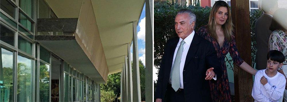 A família Temer se mudou para o Palácio da Alvorada na última semana; uma das várias modificações por que passou o local, que é tombado pelo Instituto do Patrimônio Histórico e Artístico Nacional (Iphan), foi uma rede de proteção que alcança até o teto da sacada do primeiro andar do prédio, onde fica a área residencial, com o quarto de Michelzinho, que vai fazer 8 anos em maio (Foto: Gisele Federicce) A família Temer se mudou para o Palácio da Alvorada na última semana; uma das várias modificações por que passou o local, que é tombado pelo Instituto do Patrimônio Histórico e Artístico Nacional (Iphan), foi uma rede de proteção que alcança até o teto da sacada do primeiro andar do prédio, onde fica a área residencial, com o quarto de Michelzinho, que vai fazer 8 anos em maio