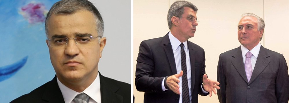 O colunista político Kennedy Alencar afirmou que a norma de Michel Temer que prevê o afastamento temporário com a denúncia cria uma blindagem política para ministros envolvidos na Lava Jato; "Temer argumenta que não pode afastar auxiliares com base em citações, mas foi exatamente o que aconteceu com Romero Jucá e também com Henrique Alves, que deixou o Ministério do Turismo em meados de junho após citação na delação de Sérgio Machado", afirmou; "Apenas na semana passada, quase nove meses após a saída de Jucá, foi aberto um inquérito no Supremo para investigar o ex-ministro, o senador Renan Calheiros e o ex-presidente José Sarney por causa dessa delação", lembra o jornalista (Foto: Aquiles Lins) O colunista político Kennedy Alencar afirmou que a norma de Michel Temer que prevê o afastamento temporário com a denúncia cria uma blindagem política para ministros envolvidos na Lava Jato; "Temer argumenta que não pode afastar auxiliares com base em citações, mas foi exatamente o que aconteceu com Romero Jucá e também com Henrique Alves, que deixou o Ministério do Turismo em meados de junho após citação na delação de Sérgio Machado", afirmou; "Apenas na semana passada, quase nove meses após a saída de Jucá, foi aberto um inquérito no Supremo para investigar o ex-ministro, o senador Renan Calheiros e o ex-presidente José Sarney por causa dessa delação", lembra o jornalista