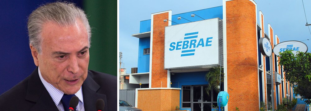 No afã de aumentar a arrecadação federal, o governo de Michel Temer partirá co tudo para cima do Sebrae; governo já tem pronto o texto de uma Medida Provisória que determina a apropriação de 5% da receita da instituição referência em apoio a pequenos negócios; proposta não tem o apoio do presidente do Sebrae, Guilherme Afif Domingos, que articula dentro do governo uma maneira de barrar a investida; no entanto, o diretor de Administração e Finanças da entidade, Vinicius Lages, ex-ministro do Turismo e aliado o PMDB, faz videoconferência nesta manhã com todas as direções estaduais para explicar as mudanças (Foto: Aquiles Lins) No afã de aumentar a arrecadação federal, o governo de Michel Temer partirá co tudo para cima do Sebrae; governo já tem pronto o texto de uma Medida Provisória que determina a apropriação de 5% da receita da instituição referência em apoio a pequenos negócios; proposta não tem o apoio do presidente do Sebrae, Guilherme Afif Domingos, que articula dentro do governo uma maneira de barrar a investida; no entanto, o diretor de Administração e Finanças da entidade, Vinicius Lages, ex-ministro do Turismo e aliado o PMDB, faz videoconferência nesta manhã com todas as direções estaduais para explicar as mudanças