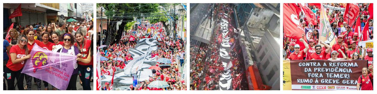 O centro de Fortaleza presenciou nesta quarta-feira (15), a maior manifestação de rua dos últimos anos. Mais de 30 mil pessoas ocuparam a região de comércio para lutar contra a Reforma da Previdência (Foto: Fatima 247) O centro de Fortaleza presenciou nesta quarta-feira (15), a maior manifestação de rua dos últimos anos. Mais de 30 mil pessoas ocuparam a região de comércio para lutar contra a Reforma da Previdência