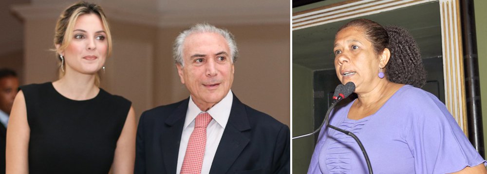 Vereadora de Salvador Marta Rodrigues (PT) repudiou as declarações do "presidente ilegítimo Michel Temer" no Dia Internacional da Mulher, quando ele "reduziu o papel do sexo feminino na sociedade à vida doméstica e na economia a de ser capaz apenas de notar as flutuações dos preços de supermercados"; "Como se já não bastasse a falta de legitimidade para assumir o cargo de presidente, Temer mostra ter uma visão retrógrada e obsoleta da sociedade. Nós, mulheres, não admitimos o selo de 'bela, recatada e do lar', que ele mesmo atribuiu à esposa dele. Somos mulheres de luta e representamos 52% da população deste País", diz Marta (Foto: Romulo Faro) Vereadora de Salvador Marta Rodrigues (PT) repudiou as declarações do "presidente ilegítimo Michel Temer" no Dia Internacional da Mulher, quando ele "reduziu o papel do sexo feminino na sociedade à vida doméstica e na economia a de ser capaz apenas de notar as flutuações dos preços de supermercados"; "Como se já não bastasse a falta de legitimidade para assumir o cargo de presidente, Temer mostra ter uma visão retrógrada e obsoleta da sociedade. Nós, mulheres, não admitimos o selo de 'bela, recatada e do lar', que ele mesmo atribuiu à esposa dele. Somos mulheres de luta e representamos 52% da população deste País", diz Marta