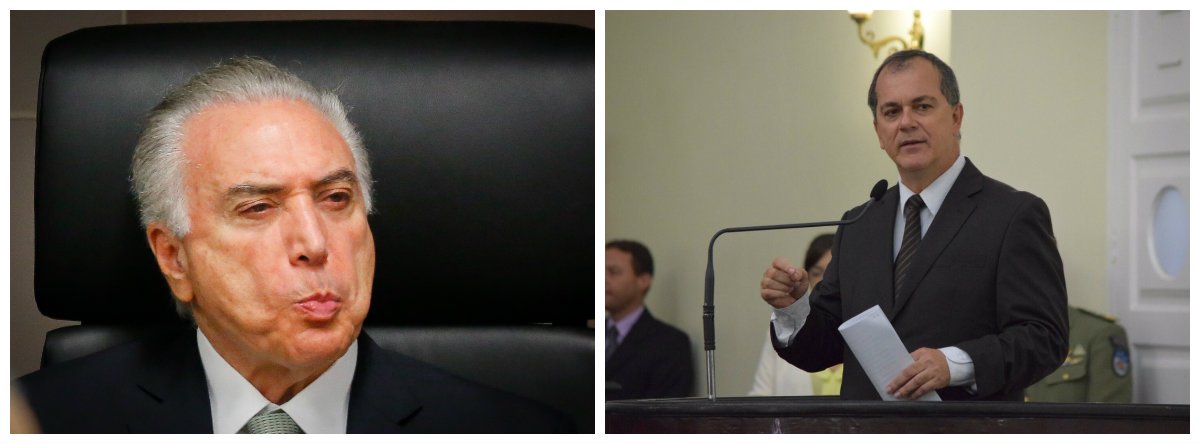 Companheiro de partido do presidente Michel Temer, o deputado estadual Ronaldo Medeiros (PMDB) afirmou, na Assembleia Legislativa de Alagoas (ALE), que o chefe de Estado "não deve estar mentalmente bem", pelo fato de defender a proposta de reforma da Previdência Social; "Ao que parece, ele não está mentalmente bem porque defende tal proposta. Eu até cheguei a pensar que ele não havia lido as proposições. Se não houver uma intervenção do Congresso, as pessoas vão morrer sem se aposentar”, disse o parlamentar (Foto: Voney Malta) Companheiro de partido do presidente Michel Temer, o deputado estadual Ronaldo Medeiros (PMDB) afirmou, na Assembleia Legislativa de Alagoas (ALE), que o chefe de Estado "não deve estar mentalmente bem", pelo fato de defender a proposta de reforma da Previdência Social; "Ao que parece, ele não está mentalmente bem porque defende tal proposta. Eu até cheguei a pensar que ele não havia lido as proposições. Se não houver uma intervenção do Congresso, as pessoas vão morrer sem se aposentar”, disse o parlamentar