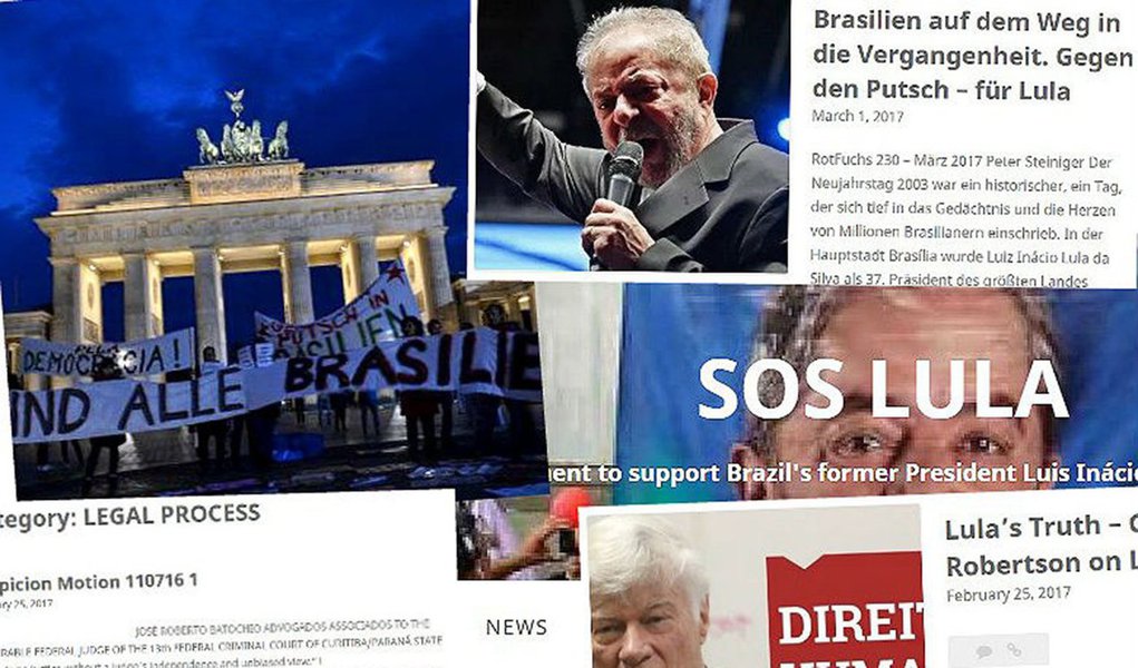 Cidadãos brasileiros residentes em Berlim organizam-se pela defesa do ex-presidente Lula contra a caçada judicial que o ex-presidente vem sendo vítima; grupo lançou um manifesto e um site – SOS Lula –, em que expõe as motivações para a iniciativa, lista notícias e artigos publicados pela imprensa internacional sobre o tema, além de angariar apoios; (Foto: Aquiles Lins) Cidadãos brasileiros residentes em Berlim organizam-se pela defesa do ex-presidente Lula contra a caçada judicial que o ex-presidente vem sendo vítima; grupo lançou um manifesto e um site – SOS Lula –, em que expõe as motivações para a iniciativa, lista notícias e artigos publicados pela imprensa internacional sobre o tema, além de angariar apoios;