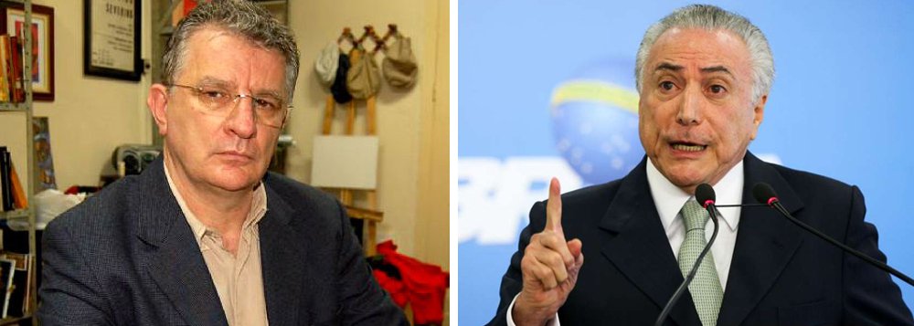 O cientista político e professor Aldo Fornazieri afirma que a história contada por José Yunes mostra que "o PMDB tinha três chefes que recebiam e distribuíam propinas: Michel Temer, Eduardo Cunha e Eliseu Padilha", e que "a continuidade de Temer na presidência da República foi, é e será uma afronta à dignidade nacional, à moralidade social, aos conceitos fundantes da Constituição Federal" (Foto: Gisele Federicce) O cientista político e professor Aldo Fornazieri afirma que a história contada por José Yunes mostra que "o PMDB tinha três chefes que recebiam e distribuíam propinas: Michel Temer, Eduardo Cunha e Eliseu Padilha", e que "a continuidade de Temer na presidência da República foi, é e será uma afronta à dignidade nacional, à moralidade social, aos conceitos fundantes da Constituição Federal"