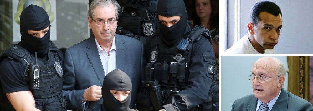"Eduardo Cunha tem razões de sobra para se sentir o presidiário mais poderoso do País", diz o colunista Jeferson Miola; além de ter colocado Michel Temer no poder, seu advogado Gustavo Rocha na Casa Civil e Alexandre de Moraes no STF, ele acaba de emplacar Osmar Serraglio no Ministério da Justiça; "Marcola Camacho, a liderança do PCC que comanda a ação criminosa mesmo de dentro de uma penitenciária de segurança máxima, deve estar aguardando com ansiedade a hora de estagiar com Eduardo Cunha em Curitiba", afirma (Foto: Jeferson Miola) "Eduardo Cunha tem razões de sobra para se sentir o presidiário mais poderoso do País", diz o colunista Jeferson Miola; além de ter colocado Michel Temer no poder, seu advogado Gustavo Rocha na Casa Civil e Alexandre de Moraes no STF, ele acaba de emplacar Osmar Serraglio no Ministério da Justiça; "Marcola Camacho, a liderança do PCC que comanda a ação criminosa mesmo de dentro de uma penitenciária de segurança máxima, deve estar aguardando com ansiedade a hora de estagiar com Eduardo Cunha em Curitiba", afirma