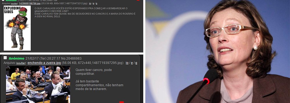 Jornalista Kiko Nogueira, do Diário do Centro do Mundo (DCM) divulgou nesta sexta-feira, 24, reprodução de conversas de militantes de extrema-direita em que eles organizam os ataques desferidos contra a deputada Maria do Rosário e sua de 16 anos; "O DCM teve acesso a trocas de mensagens entre essas pessoas, em que elas combinam a estratégia para baixar as fotografias, como chegar a certos agentes de disseminação e como "conduzir" o escândalo. Os caluniadores se reúnem no site 55chan, conhecido por ser um antro com toda sorte de conteúdo racista, homofóbico, antissemita, militarista e pornográfico", escreve Nogueira; veja trechos de conversas (Foto: Aquiles Lins) Jornalista Kiko Nogueira, do Diário do Centro do Mundo (DCM) divulgou nesta sexta-feira, 24, reprodução de conversas de militantes de extrema-direita em que eles organizam os ataques desferidos contra a deputada Maria do Rosário e sua de 16 anos; "O DCM teve acesso a trocas de mensagens entre essas pessoas, em que elas combinam a estratégia para baixar as fotografias, como chegar a certos agentes de disseminação e como "conduzir" o escândalo. Os caluniadores se reúnem no site 55chan, conhecido por ser um antro com toda sorte de conteúdo racista, homofóbico, antissemita, militarista e pornográfico", escreve Nogueira; veja trechos de conversas