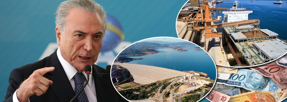 Venda de ativos do Brasil feito a toque de caixa pelo governo Michel Temer tem atraído investidores chineses ávidos em investir no país; somente no ano passado, os chineses investiram R$ 23,9 bilhões na compra de ativos nacionais, cerca de 80% mais que os investidores norte-americanos; apenas no primeiro semestre deste ano, os chineses investiram R$ 17,8 bilhões, contra R$ 12,3 bilhões de investidores ocidentais; investimentos, que antes concentravam-se na área de energia, agora avançam pelo setor de infraestrutura, mais especificamente portos e aeroportos; entrega do patrimônio nacional é apenas mais uma face do golpe que quebrou o Brasil (Foto: Paulo Emílio) Venda de ativos do Brasil feito a toque de caixa pelo governo Michel Temer tem atraído investidores chineses ávidos em investir no país; somente no ano passado, os chineses investiram R$ 23,9 bilhões na compra de ativos nacionais, cerca de 80% mais que os investidores norte-americanos; apenas no primeiro semestre deste ano, os chineses investiram R$ 17,8 bilhões, contra R$ 12,3 bilhões de investidores ocidentais; investimentos, que antes concentravam-se na área de energia, agora avançam pelo setor de infraestrutura, mais especificamente portos e aeroportos; entrega do patrimônio nacional é apenas mais uma face do golpe que quebrou o Brasil