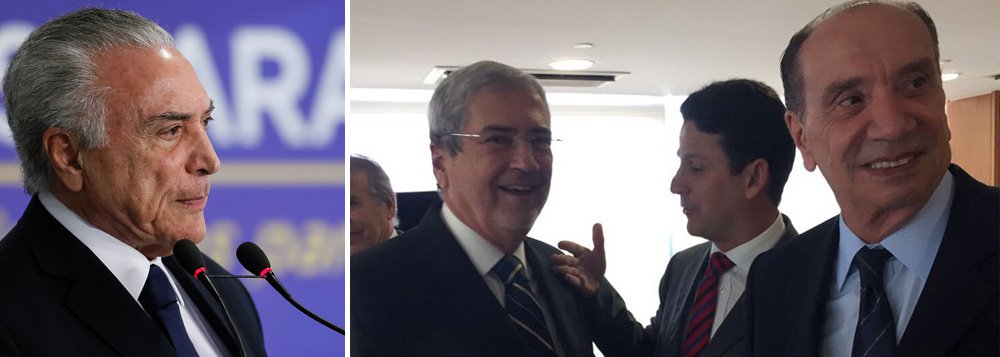 Com a anistia que a Câmara dos Deputados lhe deu ao crime de corrupção passiva, sem o apoio do PSDB, Michel Temer já se prepara para enfrentar a pressão dos aliados pelos cargos e ministérios ocupados pelos tucanos; PSDB comanda quatro ministérios; como a bancada do PSDB orientou voto contra Temer, deputados do centrão defendem que o peemedebista diminua o tamanho do PSDB no governo, em retaliação; auxiliares de Temer admitem que ele terá de discutir um redesenho do governo, mas que nada ainda foi decidido (Foto: Aquiles Lins) Com a anistia que a Câmara dos Deputados lhe deu ao crime de corrupção passiva, sem o apoio do PSDB, Michel Temer já se prepara para enfrentar a pressão dos aliados pelos cargos e ministérios ocupados pelos tucanos; PSDB comanda quatro ministérios; como a bancada do PSDB orientou voto contra Temer, deputados do centrão defendem que o peemedebista diminua o tamanho do PSDB no governo, em retaliação; auxiliares de Temer admitem que ele terá de discutir um redesenho do governo, mas que nada ainda foi decidido