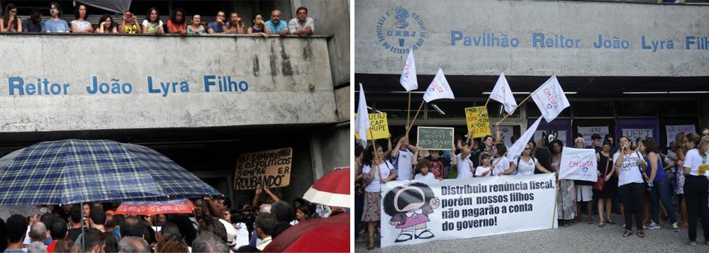 O Fórum de Diretores da Universidade do Estado do Rio de Janeiro (Uerj) decidiu em reunião realizada adiar pela quinta vez o início das aulas referentes ao segundo semestre de 2016, devido a atual crise financeira que atravessa o governo do Rio; a Uerj entende "que um fator crucial desta crise diz respeito ao pleno exercício de sua autonomia, inclusive financeira, e está preparando as medidas judiciais cabíveis para o cumprimento dessa disposição constitucional. Também estamos elaborando anteprojeto de lei, a ser encaminhado à Assembleia Legislativa do Rio, com a mesma finalidade", diz em nota o colegiado (Foto: Leonardo Lucena) O Fórum de Diretores da Universidade do Estado do Rio de Janeiro (Uerj) decidiu em reunião realizada adiar pela quinta vez o início das aulas referentes ao segundo semestre de 2016, devido a atual crise financeira que atravessa o governo do Rio; a Uerj entende "que um fator crucial desta crise diz respeito ao pleno exercício de sua autonomia, inclusive financeira, e está preparando as medidas judiciais cabíveis para o cumprimento dessa disposição constitucional. Também estamos elaborando anteprojeto de lei, a ser encaminhado à Assembleia Legislativa do Rio, com a mesma finalidade", diz em nota o colegiado
