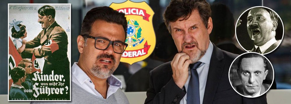 "Não é preciso assistir ao 'Polícia Federal, a Lei é para todos' para descobrir que não é um filme de 'entretenimento' nem um 'triller' como pretendem vender seus realizadores inexpressivos e produtores ocultos e sim de propaganda anti-Lula e anti-PT", diz o colunista do 247 Alex Solnik ao comparar o filme com que era feito na Alemanha de Adolf Hitler e Joseph Goebbels, o ministro da Propaganda da Alemanha nazista, contra judeus; "Qualquer semelhança com 'Polícia Federal – A Lei é para todos' não é mera coincidência. A propaganda nazista culpava os judeus pela crise econômica; a propaganda dos fascistas brasileiros culpa o PT. Já vimos esse filme; não podemos deixar acontecer de novo", diz Solnik (Foto: Alex Solnik) "Não é preciso assistir ao 'Polícia Federal, a Lei é para todos' para descobrir que não é um filme de 'entretenimento' nem um 'triller' como pretendem vender seus realizadores inexpressivos e produtores ocultos e sim de propaganda anti-Lula e anti-PT", diz o colunista do 247 Alex Solnik ao comparar o filme com que era feito na Alemanha de Adolf Hitler e Joseph Goebbels, o ministro da Propaganda da Alemanha nazista, contra judeus; "Qualquer semelhança com 'Polícia Federal – A Lei é para todos' não é mera coincidência. A propaganda nazista culpava os judeus pela crise econômica; a propaganda dos fascistas brasileiros culpa o PT. Já vimos esse filme; não podemos deixar acontecer de novo", diz Solnik