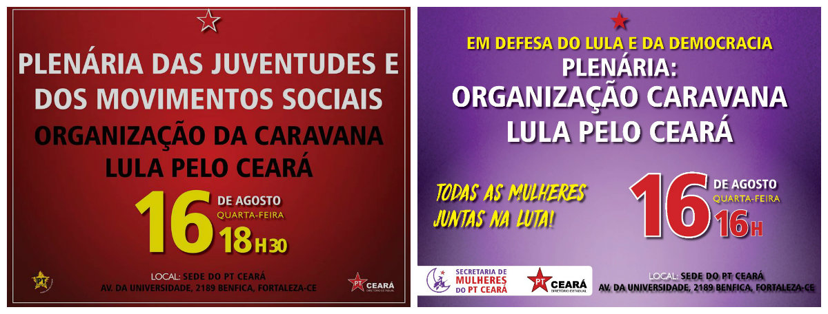 O presidente do PT Ceará, Fco. de Assis Diniz, reúne na tarde de hoje, representantes dos movimentos sociais de mulheres e de juventude para discutir a participação desses segmentos na "Caravana Lula pelo Nordeste". Lula deverá estar no Ceará nos dias 29 e 30 de agosto, com atividades agendadas para os municípios de Quixadá e Crato
(Foto: Fatima 247) O presidente do PT Ceará, Fco. de Assis Diniz, reúne na tarde de hoje, representantes dos movimentos sociais de mulheres e de juventude para discutir a participação desses segmentos na "Caravana Lula pelo Nordeste". Lula deverá estar no Ceará nos dias 29 e 30 de agosto, com atividades agendadas para os municípios de Quixadá e Crato