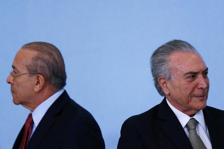 Ministro da Casa Civil, Eliseu Padilha, e o presidente Michel Temer 25/08/2016 REUTERS/Ueslei Marcelino (Foto: Ribamar Fonseca) Ministro da Casa Civil, Eliseu Padilha, e o presidente Michel Temer 25/08/2016 REUTERS/Ueslei Marcelino