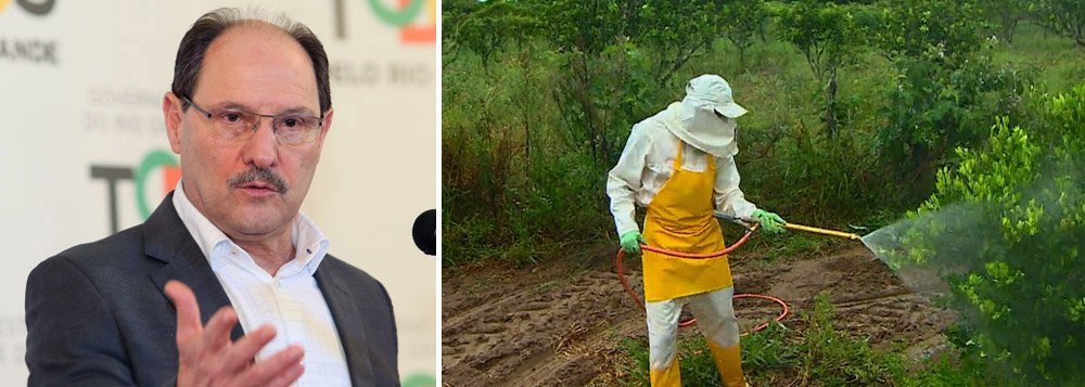 Entidades ambientalistas do Rio Grande do Sul estão se mobilizando contra a intenção do governo Sartori (PMDB) de alterar a legislação que define quais agrotóxicos podem ser usados no Estado; a ideia é alterar o texto do decreto 32.854 para permitir o uso de agrotóxicos proibidos nos países que os fabricam; de acordo com os ecologistas, a mudança na lei é pressão das empresas do agronegócio, aumentando ainda mais o uso dessas substâncias no RS, um dos grandes consumidores de agrotóxicos no Brasil (Foto: Charles Nisz) Entidades ambientalistas do Rio Grande do Sul estão se mobilizando contra a intenção do governo Sartori (PMDB) de alterar a legislação que define quais agrotóxicos podem ser usados no Estado; a ideia é alterar o texto do decreto 32.854 para permitir o uso de agrotóxicos proibidos nos países que os fabricam; de acordo com os ecologistas, a mudança na lei é pressão das empresas do agronegócio, aumentando ainda mais o uso dessas substâncias no RS, um dos grandes consumidores de agrotóxicos no Brasil