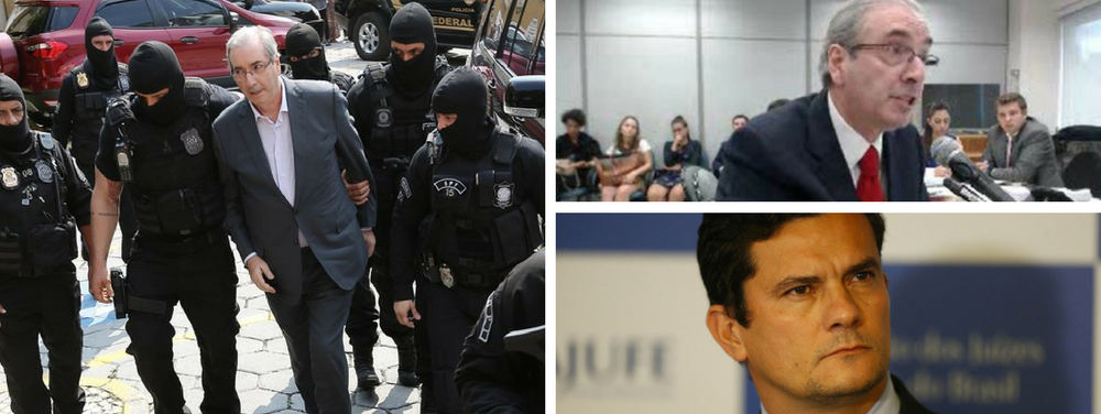 Ex-presidente da Câmara, Eduardo Cunha (PMDB-RJ), acusou o juiz Sergio Moro, da Lava Jato, de ter montado um hotel da delação nas carceragens curitibanas para forçar seus presos a delatar; com esse argumento, ele espera ser solto pelo Supremo Tribunal Federal; preso em Curitiba há mais de quatro meses, o peemedebista mostrou que está partindo para o ataque, após afirmar que Michel Temer mentiu em depoimento e que ele tinha, sim, participação na indicação de diretores da Petrobras que mais tarde seriam apontados como operadores do PMDB em esquemas de corrupção da estatal (Foto: Giuliana Miranda) www.brasil247.com - Ex-presidente da Câmara, Eduardo Cunha (PMDB-RJ), acusou o juiz Sergio Moro, da Lava Jato, de ter montado um hotel da delação nas carceragens curitibanas para forçar seus presos a delatar; com esse argumento, ele espera ser solto pelo Supremo Tribunal Federal; preso em Curitiba há mais de quatro meses, o peemedebista mostrou que está partindo para o ataque, após afirmar que Michel Temer mentiu em depoimento e que ele tinha, sim, participação na indicação de diretores da Petrobras que mais tarde seriam apontados como operadores do PMDB em esquemas de corrupção da estatal