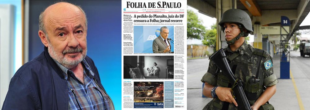 "Censura nos jornais, algo que não era registrado desde a ditadura militar, tropas nas ruas para garantir a segurança pública, o que falta ainda para voltarmos a 1964? Entre a realidade e a fantasia, no atropelo dos fatos que são negados, imagens do passado voltam a ameaçar o futuro da nossa democracia", afirma o jornalista Ricardo Kostcho sobre o Brasil pós-golpe (Foto: Aquiles Lins) "Censura nos jornais, algo que não era registrado desde a ditadura militar, tropas nas ruas para garantir a segurança pública, o que falta ainda para voltarmos a 1964? Entre a realidade e a fantasia, no atropelo dos fatos que são negados, imagens do passado voltam a ameaçar o futuro da nossa democracia", afirma o jornalista Ricardo Kostcho sobre o Brasil pós-golpe