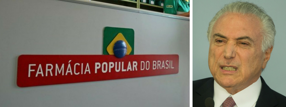 Temer, farmácia popular, remédios (Foto: Giuliana Miranda) Temer, farmácia popular, remédios
