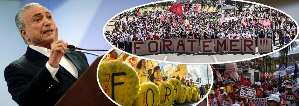 Michel Temer, que é rejeitado por 95% da população brasileira e investigado por crimes como corrupção, organização criminosa e obstrução da Justiça, é reconhecido como culpado dos crimes revelados pela JBS; é o que mostra um levantamento realizado pelo instituto Paraná Pesquisas; segundo a pesquisa, para 63,8% dos brasileiros, Michel Temer não foi vítima de armação dos irmãos Joesley e Wesley Batista; 30,2% disseram que o peemedebista foi vítima e 6% não opinaram; na iminência de deixar o Palácio do Planalto, Temer se agarra à expectativa de que algum ministro do TSE peça vistas da ação de cassação do seu mandato, que será julgada no próximo dia 6 de junho (Foto: Aquiles Lins) Michel Temer, que é rejeitado por 95% da população brasileira e investigado por crimes como corrupção, organização criminosa e obstrução da Justiça, é reconhecido como culpado dos crimes revelados pela JBS; é o que mostra um levantamento realizado pelo instituto Paraná Pesquisas; segundo a pesquisa, para 63,8% dos brasileiros, Michel Temer não foi vítima de armação dos irmãos Joesley e Wesley Batista; 30,2% disseram que o peemedebista foi vítima e 6% não opinaram; na iminência de deixar o Palácio do Planalto, Temer se agarra à expectativa de que algum ministro do TSE peça vistas da ação de cassação do seu mandato, que será julgada no próximo dia 6 de junho