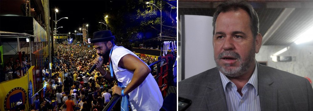 A banda Baiana System está ameaçada de ser banida do carnaval de Salvador em 2018; nessa sexta-feira (24) o vocalista Russo Passapusso puxou o ‘fora Temer’, no que foi acompanhado por milhares de foliões do seu trio elétrico; "Já recebi notificações por conta das manifestações da banda e vamos aplicar o Código de Ética. Não é permitida manifestação política. Foi contra, mas poderia ser a favor. Quer fazer manifestação? Saia na Mudança do Garcia”, disse o presidente do Conselho Municipal do Carnaval (Comcar), Pedro Costa; banda foi contratada pela gestão do prefeito ACM Neto (DEM), que é aliado do presidente da República; veja o vídeo (Foto: Voney Malta) A banda Baiana System está ameaçada de ser banida do carnaval de Salvador em 2018; nessa sexta-feira (24) o vocalista Russo Passapusso puxou o ‘fora Temer’, no que foi acompanhado por milhares de foliões do seu trio elétrico; "Já recebi notificações por conta das manifestações da banda e vamos aplicar o Código de Ética. Não é permitida manifestação política. Foi contra, mas poderia ser a favor. Quer fazer manifestação? Saia na Mudança do Garcia”, disse o presidente do Conselho Municipal do Carnaval (Comcar), Pedro Costa; banda foi contratada pela gestão do prefeito ACM Neto (DEM), que é aliado do presidente da República; veja o vídeo