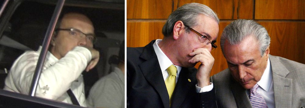 Ainda vice-presidência da República, Michel Temer e o então presidente da Câmara, Eduardo Cunha, tramavam "diariamente" a derrubada da presidente Dilma Rousseff; a afirmação é do corretor financeiro Lúcio Funaro, que em anexo de sua delação premiada homologada pelo Supremo Tribunal Federal, ele descreve a relação com a cúpula do PMDB e nomeia os "operadores" de Temer em supostos esquemas de corrupção; "Na época do impeachment de Dilma Rousseff, eles confabulavam diariamente, tramando a aprovação do impeachment e, consequentemente, a assunção de Temer como presidente", disse Funaro; a concretização do golpe foi feita pela compra de deputados com dinheiro da JBS, segundo os delatores da empresa (Foto: Aquiles Lins) Ainda vice-presidência da República, Michel Temer e o então presidente da Câmara, Eduardo Cunha, tramavam "diariamente" a derrubada da presidente Dilma Rousseff; a afirmação é do corretor financeiro Lúcio Funaro, que em anexo de sua delação premiada homologada pelo Supremo Tribunal Federal, ele descreve a relação com a cúpula do PMDB e nomeia os "operadores" de Temer em supostos esquemas de corrupção; "Na época do impeachment de Dilma Rousseff, eles confabulavam diariamente, tramando a aprovação do impeachment e, consequentemente, a assunção de Temer como presidente", disse Funaro; a concretização do golpe foi feita pela compra de deputados com dinheiro da JBS, segundo os delatores da empresa