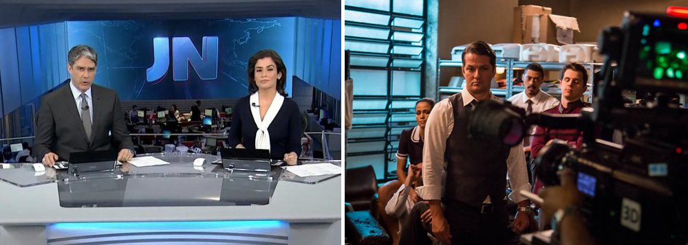 Das duas uma. Ou a novela é, de fato, muito boa ou, o que é mais provável, as pessoas estão fartas e desacreditadas do noticiário do JN, que mais do que apoiou, operou o impeachment de Dilma e o consequente governo desastroso de Temer, conclui a Revista Fórum (Foto: Gisele Federicce) Das duas uma. Ou a novela é, de fato, muito boa ou, o que é mais provável, as pessoas estão fartas e desacreditadas do noticiário do JN, que mais do que apoiou, operou o impeachment de Dilma e o consequente governo desastroso de Temer, conclui a Revista Fórum