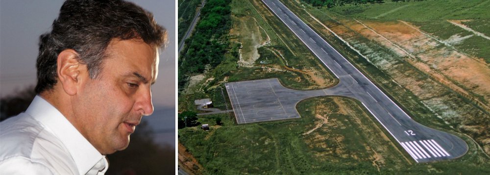 As gravações da Polícia Federal trazem mais uma confirmação humilhante para o senador afastado Aécio Neves (PSDB-MG); de acordo com os grampos, o aeroporto de Cláudio (MG), construído com dinheiro público na sua gestão, servia para atendê-lo e a chave ficava com seu segurança; a informação veio em uma conversa interceptada de Frederico Pacheco de Medeiros, primo de Aécio, o mesmo indicado pelo tucano para receber R$ 2 milhões, solicitados pelo tucano ao empresário Joesley Batista, da JBS; o aeroporto de Cláudio foi construído em uma área que pertencia a um tio-avô de Aécio; a obra foi concluída em 2010, a um custo de R$ 13,9 milhões; a pista fica próxima a uma fazenda da família. (Foto: Gisele Federicce) As gravações da Polícia Federal trazem mais uma confirmação humilhante para o senador afastado Aécio Neves (PSDB-MG); de acordo com os grampos, o aeroporto de Cláudio (MG), construído com dinheiro público na sua gestão, servia para atendê-lo e a chave ficava com seu segurança; a informação veio em uma conversa interceptada de Frederico Pacheco de Medeiros, primo de Aécio, o mesmo indicado pelo tucano para receber R$ 2 milhões, solicitados pelo tucano ao empresário Joesley Batista, da JBS; o aeroporto de Cláudio foi construído em uma área que pertencia a um tio-avô de Aécio; a obra foi concluída em 2010, a um custo de R$ 13,9 milhões; a pista fica próxima a uma fazenda da família.