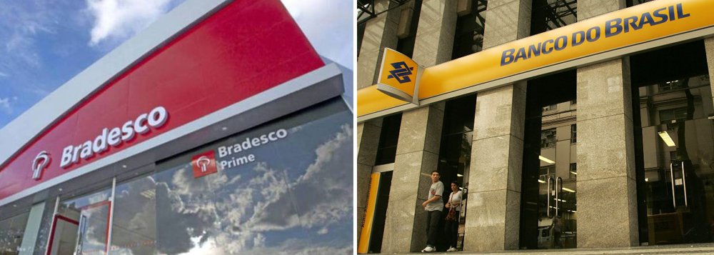 Bradesco e o Banco do Brasil anunciaram redução das taxas de juros de algumas linhas de crédito, logo após o Comitê de Política Monetária (Copom) do Banco Central ter reduzido a taxa Selic; na linha de crédito pessoal, a taxa mínima do Bradesco foi reduzida de 1,89% para 1,83% ao mês; já no BB, a taxa mínima do cheque especial para pessoas físicas recuaram de 4,42% para 4,36% ao mês (Foto: Aquiles Lins) Bradesco e o Banco do Brasil anunciaram redução das taxas de juros de algumas linhas de crédito, logo após o Comitê de Política Monetária (Copom) do Banco Central ter reduzido a taxa Selic; na linha de crédito pessoal, a taxa mínima do Bradesco foi reduzida de 1,89% para 1,83% ao mês; já no BB, a taxa mínima do cheque especial para pessoas físicas recuaram de 4,42% para 4,36% ao mês