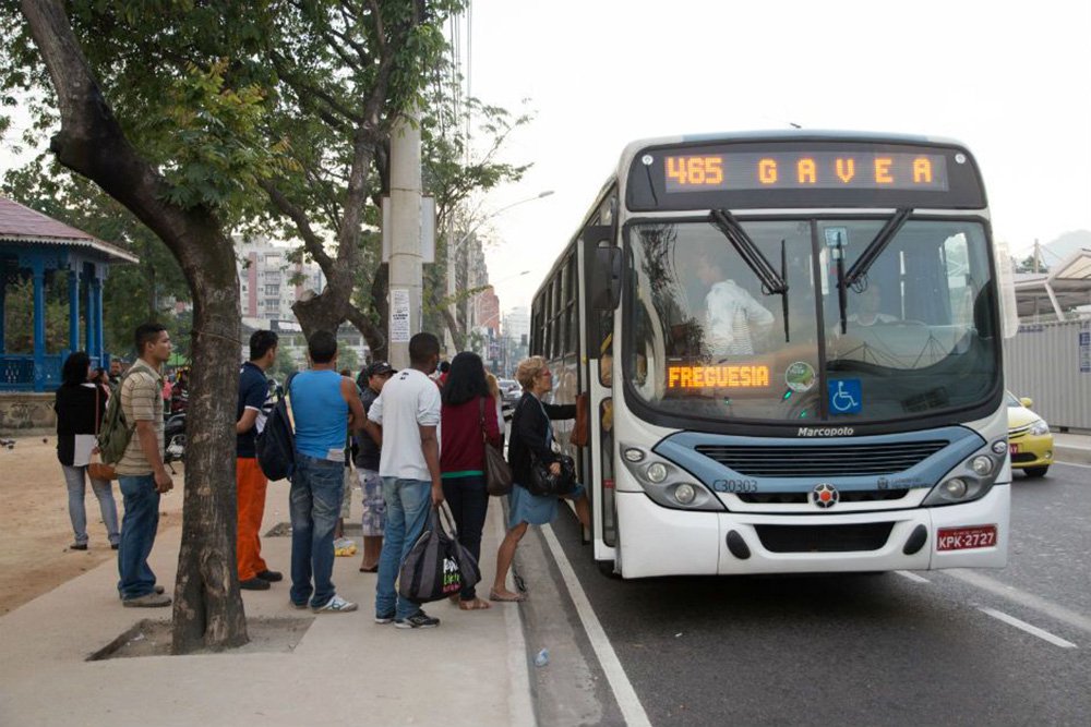 Ontem, a zona oeste da capital fluminense foi a mais prejudicada por causa da falta de ônibus (Foto: Giuliana Miranda) Ontem, a zona oeste da capital fluminense foi a mais prejudicada por causa da falta de ônibus