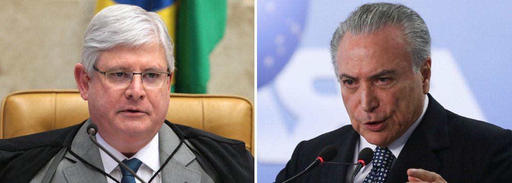 "Como quem vai para um combate, neste momento, o Procurador Geral da República, Rodrigo Janot, separa e azeita o armamento com que partirá para cima de um adversário que, acredita ele, não estará tão fraco quanto estaria se viesse a ser condenado à perda de mandato pelo TSE", diz o jornalista Fernando Brito, sobre os planos do PGR contra Michel Temer; "E podem crer que será armamento pesado o que se empregará a partir do final de semana, usando os métodos já bem conhecido dos brasileiros, de vazar para as revistas semanais e para a Globo", avisa (Foto: Aquiles Lins) "Como quem vai para um combate, neste momento, o Procurador Geral da República, Rodrigo Janot, separa e azeita o armamento com que partirá para cima de um adversário que, acredita ele, não estará tão fraco quanto estaria se viesse a ser condenado à perda de mandato pelo TSE", diz o jornalista Fernando Brito, sobre os planos do PGR contra Michel Temer; "E podem crer que será armamento pesado o que se empregará a partir do final de semana, usando os métodos já bem conhecido dos brasileiros, de vazar para as revistas semanais e para a Globo", avisa