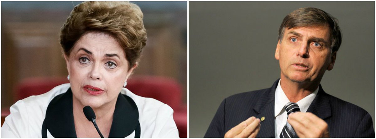 Em entrevista exclusiva aos jornalistas Fernando Brito e Beth Costa, do Tijolaço, a presidente deposta pelo golpe Dilma Rousseff diz não acreditar que Jair Bolsonaro seja uma "ficção", nem um produto militar; "As Forças Armadas não têm nada a ver com o Bolsonaro", diz; "Ele faz parte desse processo golpista que desencadeia um processo de intolerância, racismo, misoginia e que cria um antagonismo dentro do país porque trata todas as questões sociais como sendo produto de uma mente que quer se aproveitar do pobre", afirma; "Nós temos uma experiência de candidatos feitos pela mídia. Mas um outsider hoje está se mostrando cada vez mais difícil de decolar", acredita (Foto: Gisele Federicce) Em entrevista exclusiva aos jornalistas Fernando Brito e Beth Costa, do Tijolaço, a presidente deposta pelo golpe Dilma Rousseff diz não acreditar que Jair Bolsonaro seja uma "ficção", nem um produto militar; "As Forças Armadas não têm nada a ver com o Bolsonaro", diz; "Ele faz parte desse processo golpista que desencadeia um processo de intolerância, racismo, misoginia e que cria um antagonismo dentro do país porque trata todas as questões sociais como sendo produto de uma mente que quer se aproveitar do pobre", afirma; "Nós temos uma experiência de candidatos feitos pela mídia. Mas um outsider hoje está se mostrando cada vez mais difícil de decolar", acredita