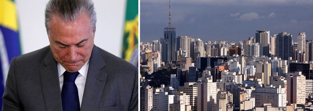 O Índice FipeZap, divulgado nesta sexta-feira, 2, mostra que a depressão econômica provocada pelo governo de Michel Temer segue derrubando o preço dos imóveis no País; indicador registrou queda de 0,16% no preço anunciado do metro quadrado para venda dos imóveis residenciais em 20 cidades brasileiras; foi o maior recuo mensal desde o início da série história do indicador, há cinco anos, em junho de 2012 (Foto: Aquiles Lins) O Índice FipeZap, divulgado nesta sexta-feira, 2, mostra que a depressão econômica provocada pelo governo de Michel Temer segue derrubando o preço dos imóveis no País; indicador registrou queda de 0,16% no preço anunciado do metro quadrado para venda dos imóveis residenciais em 20 cidades brasileiras; foi o maior recuo mensal desde o início da série história do indicador, há cinco anos, em junho de 2012