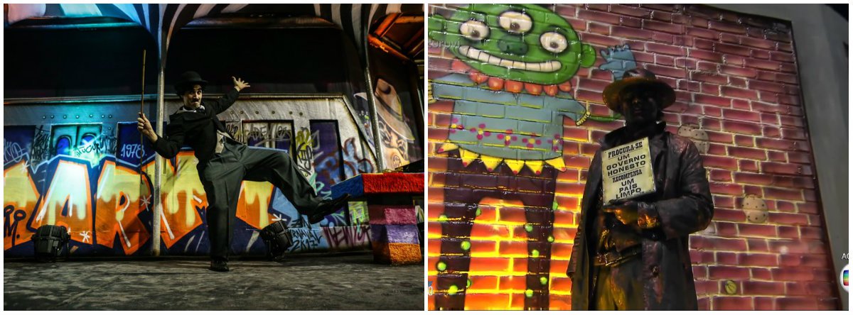 Com o enredo "Eu Sou a Arte: Meu Palco é a Rua", a escola de samba de São Paulo abordou grafite, trouxe mensagem sobre "limpeza" e nomeou a bateria de "Cinquenta Mil Tons de Cinza" (Foto: Gisele Federicce) Com o enredo "Eu Sou a Arte: Meu Palco é a Rua", a escola de samba de São Paulo abordou grafite, trouxe mensagem sobre "limpeza" e nomeou a bateria de "Cinquenta Mil Tons de Cinza"