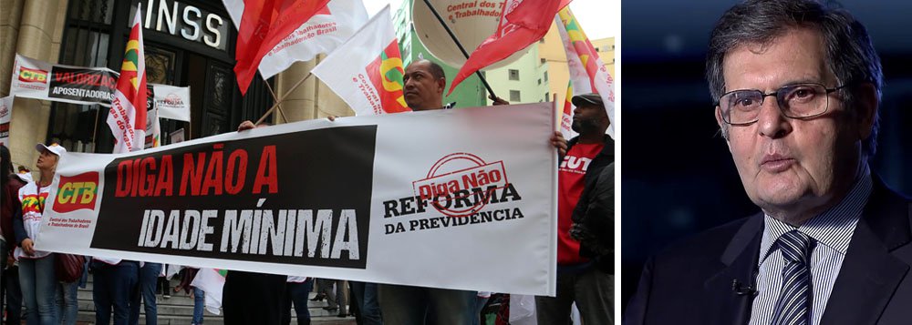 Mesmo se sobreviver à crise política, o governo de Michel Temer (PMDB) terá pouca chance de aprovar a reforma da Previdência e deverá chegar ao fim do mandato com um quadro econômico pior do que o que esperava até então; a avaliação é de Roberto Brant, interlocutor frequente de ministros próximos do presidente, ex-ministro da Previdência no governo Fernando Henrique e um de seus colaboradores antes ainda do impeachment de Dilma Rousseff; "Eu já não acredito mais na reforma da Previdência", disse Brant (Foto: Giuliana Miranda) Mesmo se sobreviver à crise política, o governo de Michel Temer (PMDB) terá pouca chance de aprovar a reforma da Previdência e deverá chegar ao fim do mandato com um quadro econômico pior do que o que esperava até então; a avaliação é de Roberto Brant, interlocutor frequente de ministros próximos do presidente, ex-ministro da Previdência no governo Fernando Henrique e um de seus colaboradores antes ainda do impeachment de Dilma Rousseff; "Eu já não acredito mais na reforma da Previdência", disse Brant