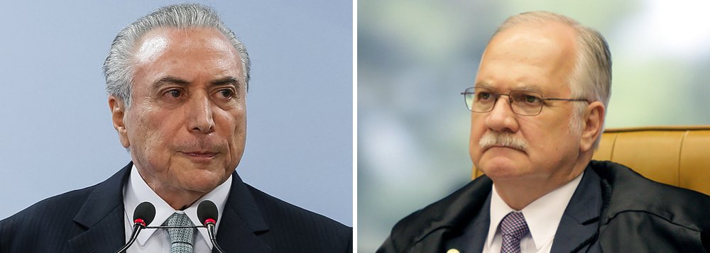 Depois que for apresentada pelo procurador-geral da República, Rodrigo Janot, ao Supremo Tribunal Federal, a denúncia contra Michel Temer pelos crimes de corrupção passiva, obstrução à Justiça e organização criminosa deve ficar ao menos 20 dias nas mãos do relator da Lava Jato na Corte, o ministro Luiz Edson Fachin, antes de ser enviada para aprovação do Congresso; o ministro deve pedir antes a manifestação das partes (Foto: Gisele Federicce) Depois que for apresentada pelo procurador-geral da República, Rodrigo Janot, ao Supremo Tribunal Federal, a denúncia contra Michel Temer pelos crimes de corrupção passiva, obstrução à Justiça e organização criminosa deve ficar ao menos 20 dias nas mãos do relator da Lava Jato na Corte, o ministro Luiz Edson Fachin, antes de ser enviada para aprovação do Congresso; o ministro deve pedir antes a manifestação das partes