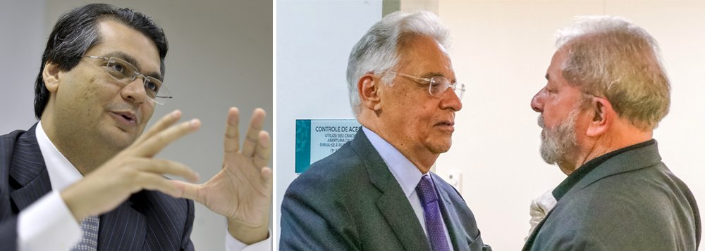 Uma das vozes mais sensatas da política brasileira, o governador do Maranhão, Flávio Dino, do PCdoB, aponta uma saída para o impasse nacional; "O único caminho que enxergo para a política é um acordo PT-PSDB, Lula e Fernando Henrique numa mesa. Neste momento de muita precarização da política, uma conversa direta seria um fato altamente positivo, uma mensagem importante de busca de recomposição da institucionalidade", disse ele, em entrevista à BBC; Dino diz ainda que Lula é quem mais teria condições de promover uma repactuação do País, mas afirma que ele pode vir a ser impedido de disputar as próximas eleições presidenciais, porque o Brasil estaria vivendo tempos de exceção; "A gente não vive condições normais, a Justiça se politizou, se partidarizou muito", diz ele (Foto: Leonardo Attuch) Uma das vozes mais sensatas da política brasileira, o governador do Maranhão, Flávio Dino, do PCdoB, aponta uma saída para o impasse nacional; "O único caminho que enxergo para a política é um acordo PT-PSDB, Lula e Fernando Henrique numa mesa. Neste momento de muita precarização da política, uma conversa direta seria um fato altamente positivo, uma mensagem importante de busca de recomposição da institucionalidade", disse ele, em entrevista à BBC; Dino diz ainda que Lula é quem mais teria condições de promover uma repactuação do País, mas afirma que ele pode vir a ser impedido de disputar as próximas eleições presidenciais, porque o Brasil estaria vivendo tempos de exceção; "A gente não vive condições normais, a Justiça se politizou, se partidarizou muito", diz ele