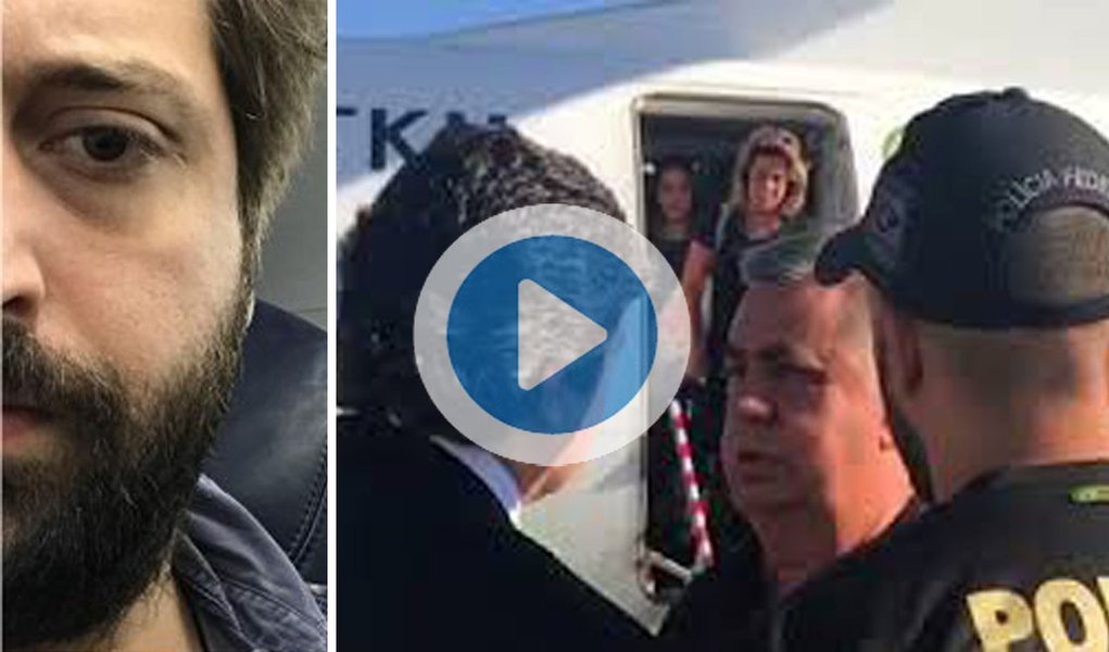 O humorista e escritor Gregório Duvivier registrou o momento em que a Polícia Federal conduziu coercitivamente o presidente da Assembleia Legislativa do Rio (Alerj), Jorge Picciani (PMDB), no desembarque do aeroporto do Santos Dumont, na manhã desta terça-feira (14), no Rio de Janeiro; "Chegando no Rio, recepção calorosa da PF", escreveu o colunista, que filmou Picciani sendo abordado por policiais ao deixar uma aeronave; o deputado Jair Bolsonaro (PSC) também registrou o momento (Foto: Aquiles Lins) O humorista e escritor Gregório Duvivier registrou o momento em que a Polícia Federal conduziu coercitivamente o presidente da Assembleia Legislativa do Rio (Alerj), Jorge Picciani (PMDB), no desembarque do aeroporto do Santos Dumont, na manhã desta terça-feira (14), no Rio de Janeiro; "Chegando no Rio, recepção calorosa da PF", escreveu o colunista, que filmou Picciani sendo abordado por policiais ao deixar uma aeronave; o deputado Jair Bolsonaro (PSC) também registrou o momento