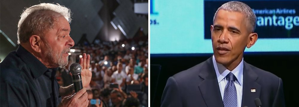 Jornalista Fernando Brito questiona o juiz Sérgio Moro sobre a palestra do ex-presidente dos EUA Barack Obama, estimada em US$ 400 mil, nesta quinta-feira, 5, em São Paulo; "US$ 400 mil compra, fácil, o tal triplex do Guarujá. Um único ingresso paga dois meses do aluguel do apartamento de São Bernardo. Se der uma passadinha na Argentina, onde fica, para os americanos, a nossa capital, Buenos Aires, leva o sítio de Atibaia, também. Será possível que isso não dê vergonha a juízes que se sentem capazes de condenar Lula por uma suposta 'corrupção' por 'vantagens' que ele seria capaz de comprar em uma semana com sua atividade de palestrante-celebridade?", escreve Brito (Foto: Aquiles Lins) Jornalista Fernando Brito questiona o juiz Sérgio Moro sobre a palestra do ex-presidente dos EUA Barack Obama, estimada em US$ 400 mil, nesta quinta-feira, 5, em São Paulo; "US$ 400 mil compra, fácil, o tal triplex do Guarujá. Um único ingresso paga dois meses do aluguel do apartamento de São Bernardo. Se der uma passadinha na Argentina, onde fica, para os americanos, a nossa capital, Buenos Aires, leva o sítio de Atibaia, também. Será possível que isso não dê vergonha a juízes que se sentem capazes de condenar Lula por uma suposta 'corrupção' por 'vantagens' que ele seria capaz de comprar em uma semana com sua atividade de palestrante-celebridade?", escreve Brito