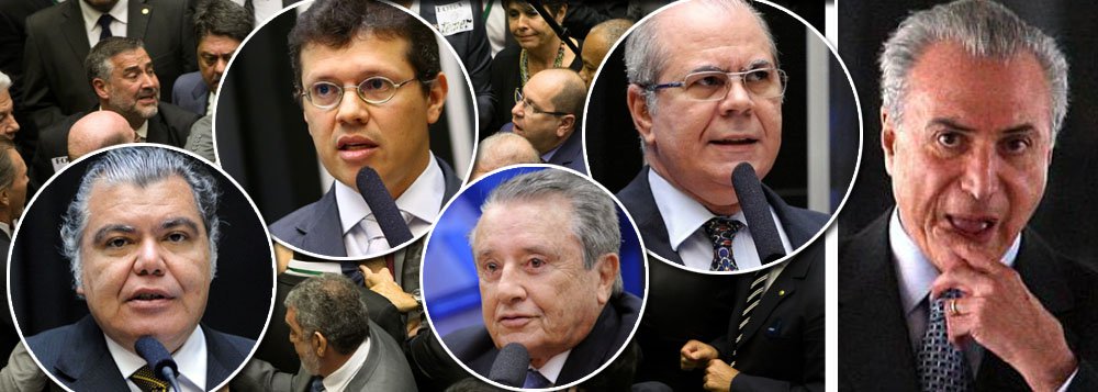 Deputados João Marcelo, Hildo Rocha, ambos do PMDB, Sarney Filho (PV), José Reinaldo (PSB), Juscelino Filho (DEM), Pedro Fernandes (PTB), Aluísio Mendes (PTN), André Fufuca (PP), Cleber Verde (PRB), Junior Marreca (PEN) e Victor Mendes (PSD) votaram a favor do arquivamento da denúncia por corrupção passiva contra Michel Temer, o mais impopular desde a redemocratização; parlamentares votaram contra a sociedade, pois, conforme pesquisa CUT/Vox Populi, 93% dos brasileiros querem que Temer seja investigado (Foto: Leonardo Lucena) Deputados João Marcelo, Hildo Rocha, ambos do PMDB, Sarney Filho (PV), José Reinaldo (PSB), Juscelino Filho (DEM), Pedro Fernandes (PTB), Aluísio Mendes (PTN), André Fufuca (PP), Cleber Verde (PRB), Junior Marreca (PEN) e Victor Mendes (PSD) votaram a favor do arquivamento da denúncia por corrupção passiva contra Michel Temer, o mais impopular desde a redemocratização; parlamentares votaram contra a sociedade, pois, conforme pesquisa CUT/Vox Populi, 93% dos brasileiros querem que Temer seja investigado