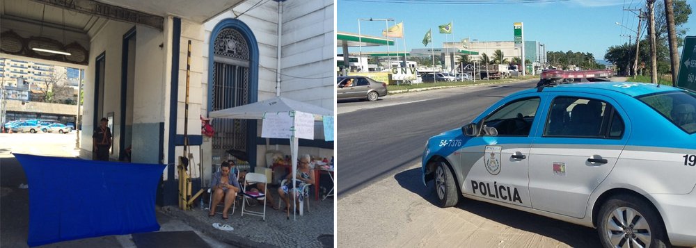Continua pelo quarto dia consecutivo, nesta segunda-feira (13), o bloqueio de parentes de policiais militares do Rio de Janeiro em frente a alguns batalhões; parentes dos policiais, principalmente mulheres, impedem a entrada e a saída de viaturas de vários batalhões do estado e protestam por melhores condições de trabalho para os PMs, pelo pagamento do 13º salário e pelo regime adicional de serviço (RAS)
(Foto: Leonardo Lucena)
Continua pelo quarto dia consecutivo, nesta segunda-feira (13), o bloqueio de parentes de policiais militares do Rio de Janeiro em frente a alguns batalhões; parentes dos policiais, principalmente mulheres, impedem a entrada e a saída de viaturas de vários batalhões do estado e protestam por melhores condições de trabalho para os PMs, pelo pagamento do 13º salário e pelo regime adicional de serviço (RAS)