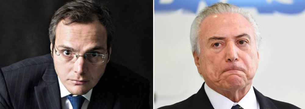 "O centro da delação de Funaro é mesmo o PMDB. Além de Eduardo Cunha, para quem trabalhava, Funaro vai contar histórias sobre Michel Temer e o seu núcleo mais fechado: Eliseu Padilha, Moreira Franco e Geddel Vieira Lima", informa o jornalista Lauro Jardim (Foto: Leonardo Attuch) "O centro da delação de Funaro é mesmo o PMDB. Além de Eduardo Cunha, para quem trabalhava, Funaro vai contar histórias sobre Michel Temer e o seu núcleo mais fechado: Eliseu Padilha, Moreira Franco e Geddel Vieira Lima", informa o jornalista Lauro Jardim