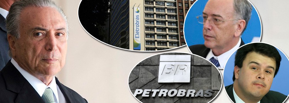 Se a sociedade brasileira permitir que um governo não eleito, que chegou ao poder por meio de um golpe, privatize a maior empresa brasileira do setor elétrico, que controla 40% da geração de energia no País, que ninguém duvide: o próximo passo de Michel Temer será a venda da Petrobras; a privatização da empresa de petróleo, na prática, já começou, com a venda de ativos por Pedro Parente e com a desistência da estatal de participar dos próximos leilões do pré-sal; segundo o ministro Fernando Coelho Filho, o governo poderá arrecadar R$ 20 bilhões com a privatização da Eletrobras, cerca de 15% do rombo anual produzido por Temer (Foto: Felipe L. Goncalves) Se a sociedade brasileira permitir que um governo não eleito, que chegou ao poder por meio de um golpe, privatize a maior empresa brasileira do setor elétrico, que controla 40% da geração de energia no País, que ninguém duvide: o próximo passo de Michel Temer será a venda da Petrobras; a privatização da empresa de petróleo, na prática, já começou, com a venda de ativos por Pedro Parente e com a desistência da estatal de participar dos próximos leilões do pré-sal; segundo o ministro Fernando Coelho Filho, o governo poderá arrecadar R$ 20 bilhões com a privatização da Eletrobras, cerca de 15% do rombo anual produzido por Temer