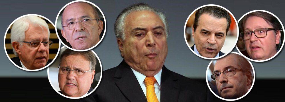 Em relatório encaminhado nesta segunda-feira, 11, ao Supremo Tribunal Federal (STF), a Polícia Federal afirmou que Michel Temer recebeu R$ 31,5 milhões de vantagens por participar do chamado "quadrilhão do PMDB", organização criminosa formada por políticos, que atuou na Petrobrás e na administração federal; de acordo com a PF, Temer possuía poder de decisão do PMDB da Câmara para indicar pessoas para cargos estratégicos e também para fazer a articulação com empresários beneficiados nos esquemas e receber valores de doações eleitorais; além de Temer, também integram a organização criminosa dentro do PMDB: os ex-presidentes da Câmara Eduardo Cunha e Henrique Eduardo Alves; o ex-ministro Geddel Vieira Lima; e os ministros Moreira Franco e Eliseu Padilha (Foto: Aquiles Lins) Em relatório encaminhado nesta segunda-feira, 11, ao Supremo Tribunal Federal (STF), a Polícia Federal afirmou que Michel Temer recebeu R$ 31,5 milhões de vantagens por participar do chamado "quadrilhão do PMDB", organização criminosa formada por políticos, que atuou na Petrobrás e na administração federal; de acordo com a PF, Temer possuía poder de decisão do PMDB da Câmara para indicar pessoas para cargos estratégicos e também para fazer a articulação com empresários beneficiados nos esquemas e receber valores de doações eleitorais; além de Temer, também integram a organização criminosa dentro do PMDB: os ex-presidentes da Câmara Eduardo Cunha e Henrique Eduardo Alves; o ex-ministro Geddel Vieira Lima; e os ministros Moreira Franco e Eliseu Padilha