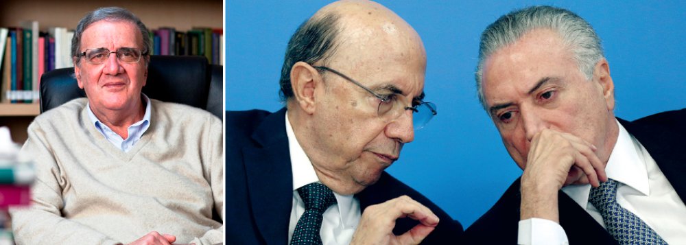 Em entrevista à TV 247, o economista Luiz Gonzaga Belluzzo condenou ideia de congelar os gastos públicos proposta e aprovada por Temer; "Ninguém dá um choque como esse numa economia que está desacelerendo, isso é consenso entre os economistas, mesmos os conservadores. É como um pugilista que levou muito soco no round e quando chega no corner o técnico em vez de jogar água nele lhe dá um murro na cabeça. A austeridade não funcionou e provocou danos na Europa", afirmou; Belluzzo comparou a situação do Brasil com o que viveu a Alemanha no período que precedeu a ascensão de Hitler; "O que me preocupa é isso. Qual é a instância na qual você pode confiar? O Judiciário é completamente tomado pela política. O Judiciário alemão se comportou como um partido político"; assista à entrevista na íntegra (Foto: Aquiles Lins) Em entrevista à TV 247, o economista Luiz Gonzaga Belluzzo condenou ideia de congelar os gastos públicos proposta e aprovada por Temer; "Ninguém dá um choque como esse numa economia que está desacelerendo, isso é consenso entre os economistas, mesmos os conservadores. É como um pugilista que levou muito soco no round e quando chega no corner o técnico em vez de jogar água nele lhe dá um murro na cabeça. A austeridade não funcionou e provocou danos na Europa", afirmou; Belluzzo comparou a situação do Brasil com o que viveu a Alemanha no período que precedeu a ascensão de Hitler; "O que me preocupa é isso. Qual é a instância na qual você pode confiar? O Judiciário é completamente tomado pela política. O Judiciário alemão se comportou como um partido político"; assista à entrevista na íntegra