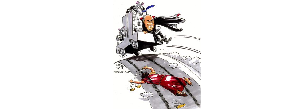 Chargista Carlos Latuff registra o dia em que a Câmara dos Deputados concedeu a Michel Temer anista pelo crime de corrupção passiva; uma Casa dominada por ratos atropela a Justiça rejeitando a peça do procurador-geral da República, Rodrigo Janot (Foto: Aquiles Lins) Chargista Carlos Latuff registra o dia em que a Câmara dos Deputados concedeu a Michel Temer anista pelo crime de corrupção passiva; uma Casa dominada por ratos atropela a Justiça rejeitando a peça do procurador-geral da República, Rodrigo Janot