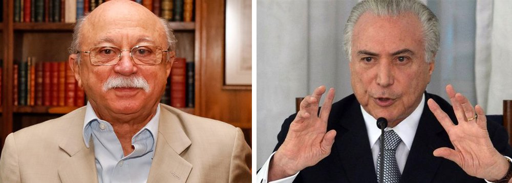 Para Roberto Amaral, sistema está jogando com duas cartas igualmente decisivas: a manutenção de Temer e a desmoralização da Lava Jato, ou a cassação da chapa com Dilma Rousseff e fim do atual governo; "Em circunstâncias normais, Temer já seria uma carta fora do baralho, porque – tirando as questões conhecidas, como Eliseu Padilha, José Yunes etc. – ele está contaminado pelo processo de cassação da chapa, que é indivisível. Mas há um esforço do governo para evitar o julgamento", diz o ex-presidente do PSB Roberto Amaral (Foto: Aquiles Lins) Para Roberto Amaral, sistema está jogando com duas cartas igualmente decisivas: a manutenção de Temer e a desmoralização da Lava Jato, ou a cassação da chapa com Dilma Rousseff e fim do atual governo; "Em circunstâncias normais, Temer já seria uma carta fora do baralho, porque – tirando as questões conhecidas, como Eliseu Padilha, José Yunes etc. – ele está contaminado pelo processo de cassação da chapa, que é indivisível. Mas há um esforço do governo para evitar o julgamento", diz o ex-presidente do PSB Roberto Amaral