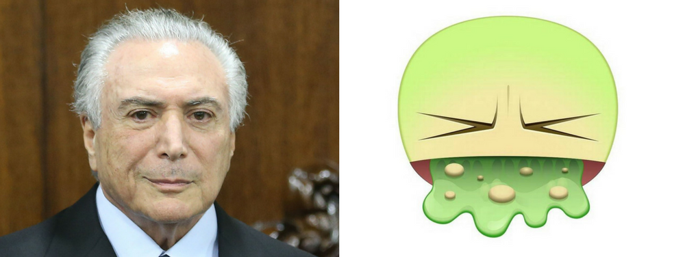 Temer vomito vomitaço (Foto: Giuliana Miranda) Temer vomito vomitaço
