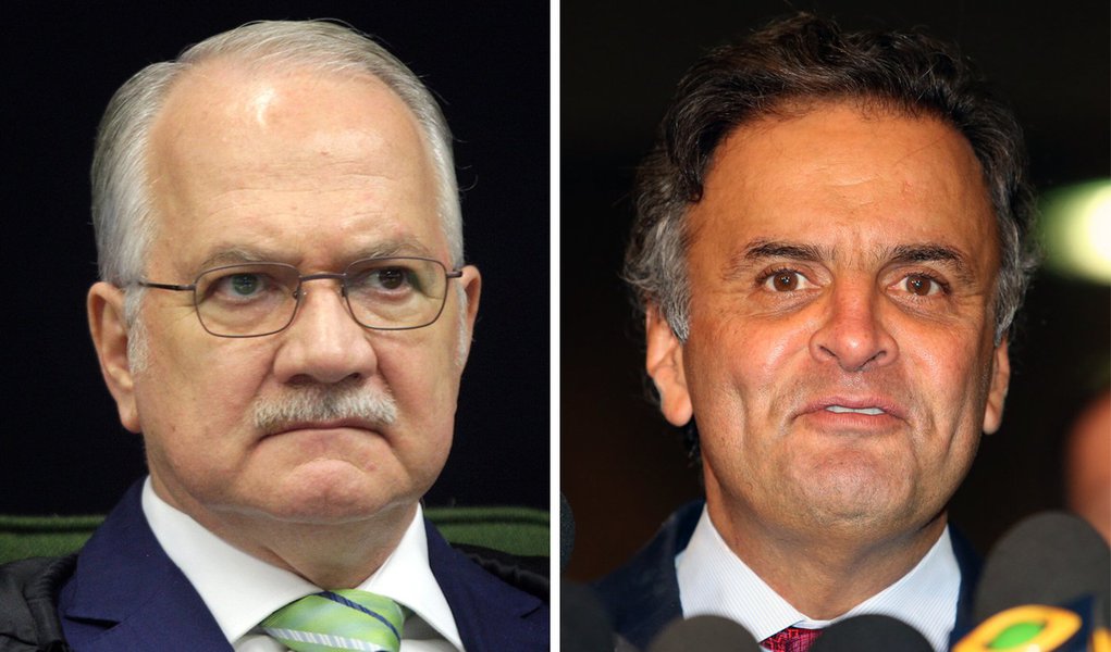 O ministro do Supremo Tribunal Federal (STF) Edson Fachin negou há pouco recurso para suspender a decisão que determinou o afastamento do senador Aécio Neves (PSDB-MG) das atividades legislativas, determinado pela Primeira Turma da Corte na semana passada, quando foi imposto também o recolhimento domiciliar noturno contra o parlamentar (Foto: Aquiles Lins) O ministro do Supremo Tribunal Federal (STF) Edson Fachin negou há pouco recurso para suspender a decisão que determinou o afastamento do senador Aécio Neves (PSDB-MG) das atividades legislativas, determinado pela Primeira Turma da Corte na semana passada, quando foi imposto também o recolhimento domiciliar noturno contra o parlamentar